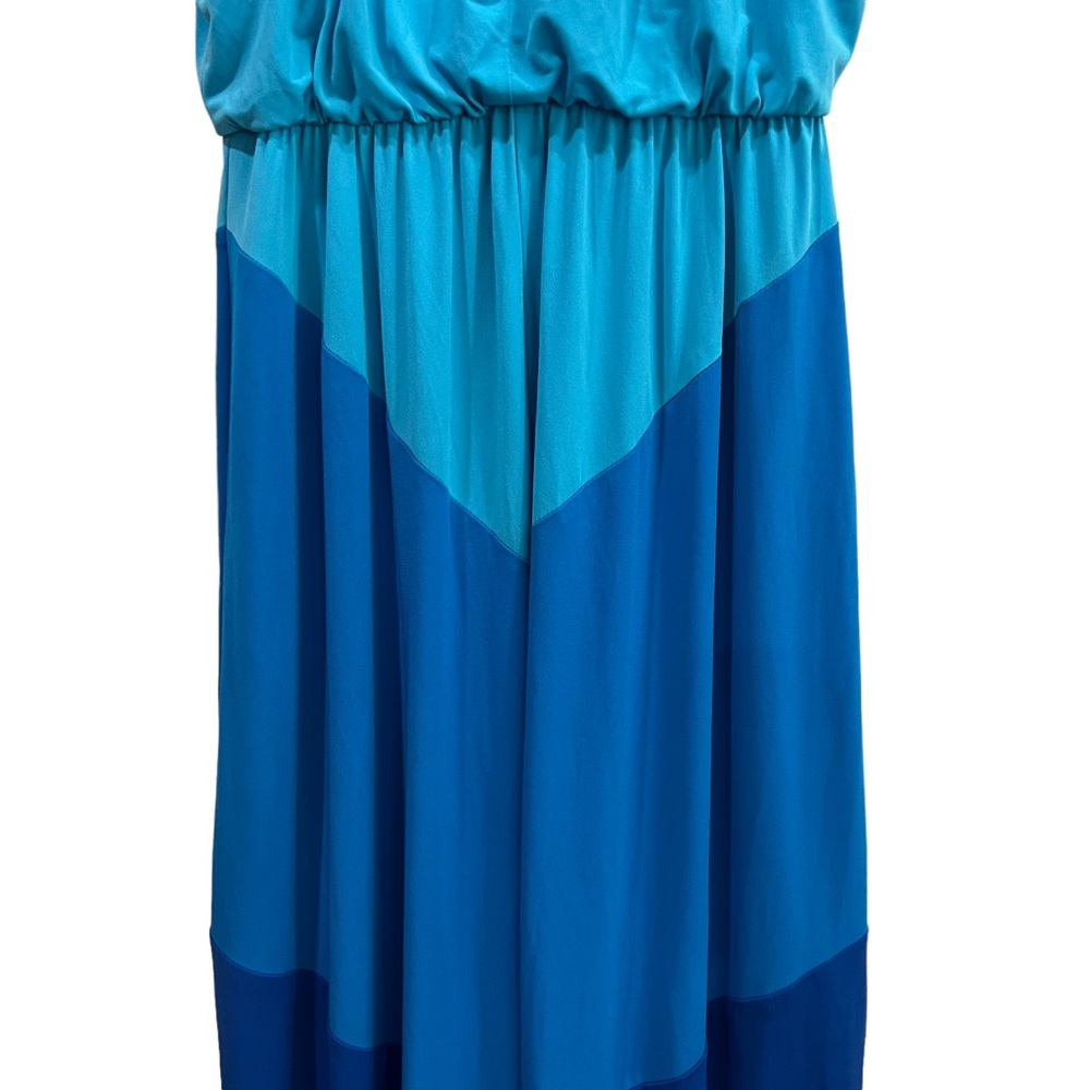 Vince Camuto Halter Color Block Chevron Maxi Dress - image 6